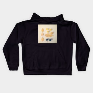 Yellow Autumn Leaves Kids Hoodie